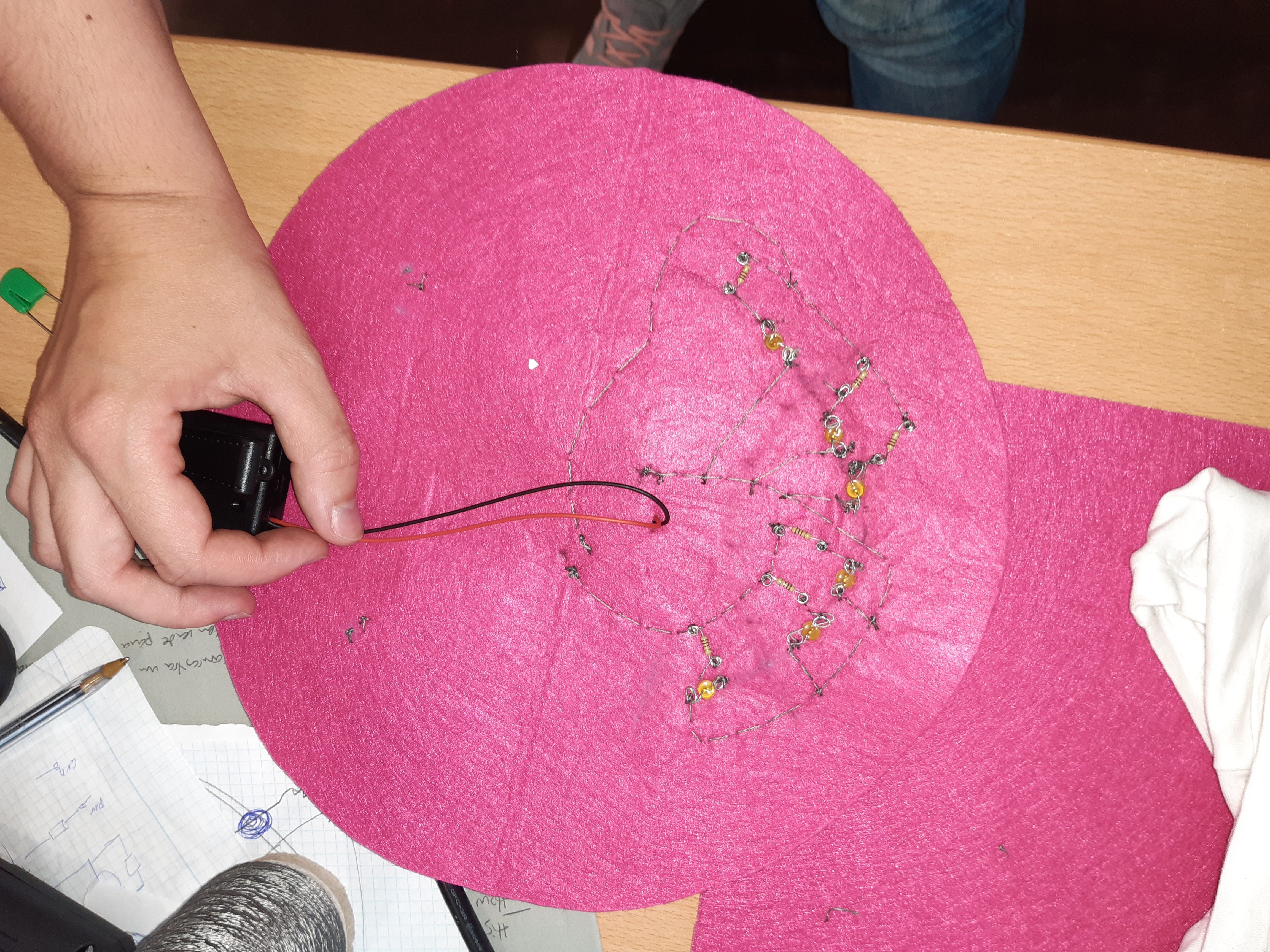 Traseira con baterías